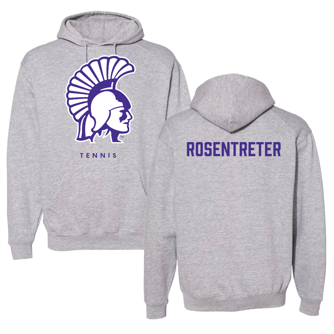 Winona State University Tennis Gray Hoodie - Halle Rosentreter