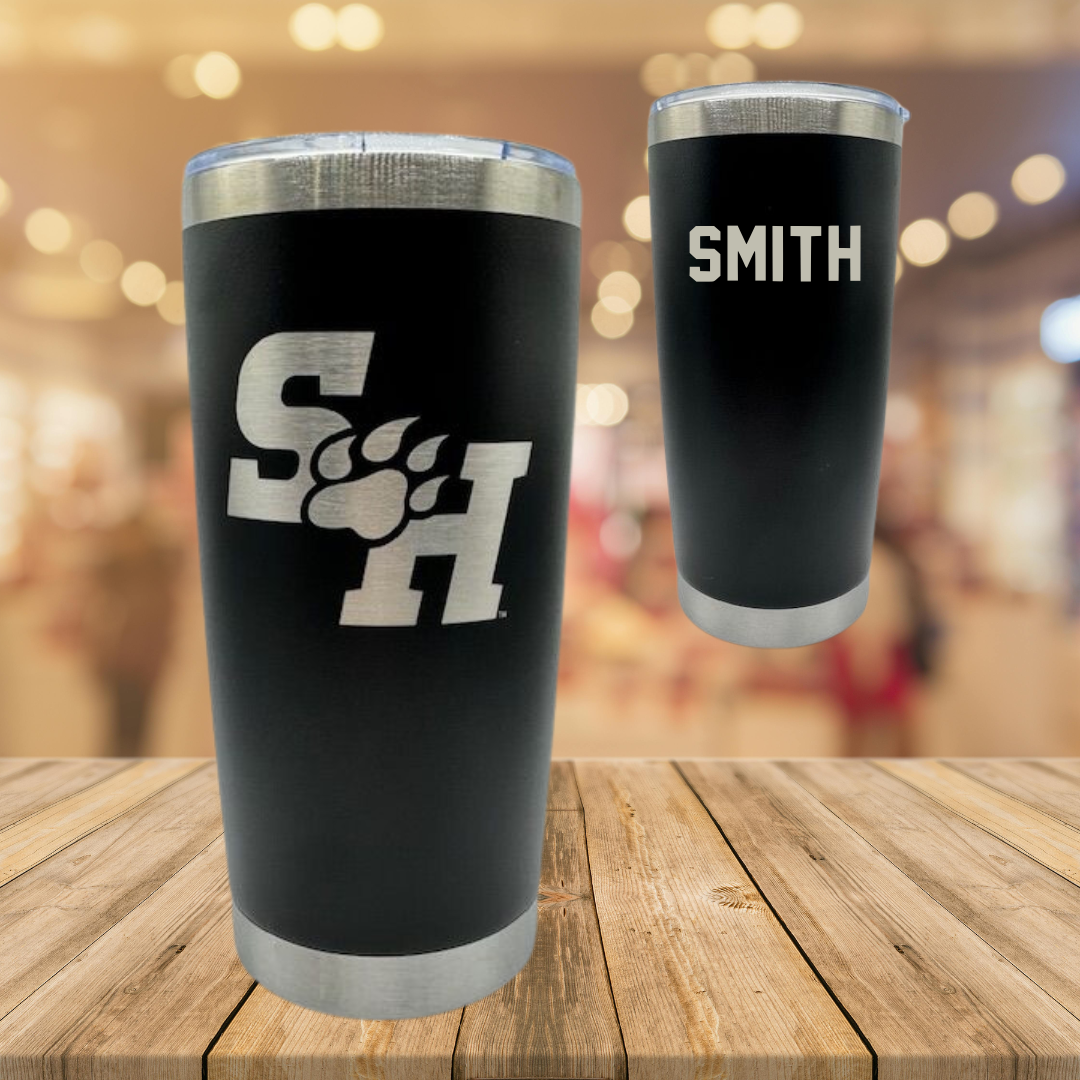 Sam Houston State University Cheer Black Stainless Steel Tumbler - Tyler Smith