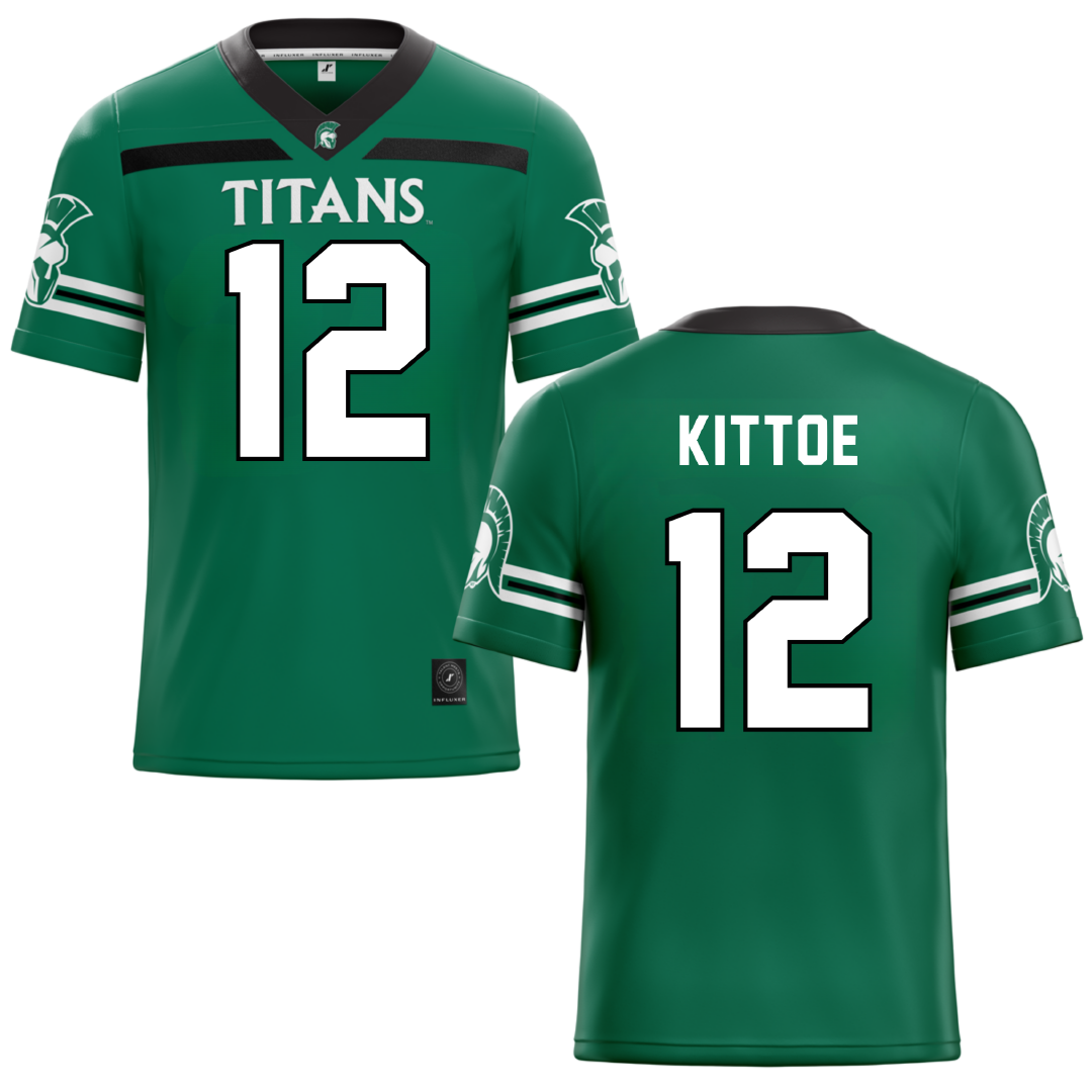 Illinois Wesleyan University Green Lacrosse Jersey - #12 John Kittoe