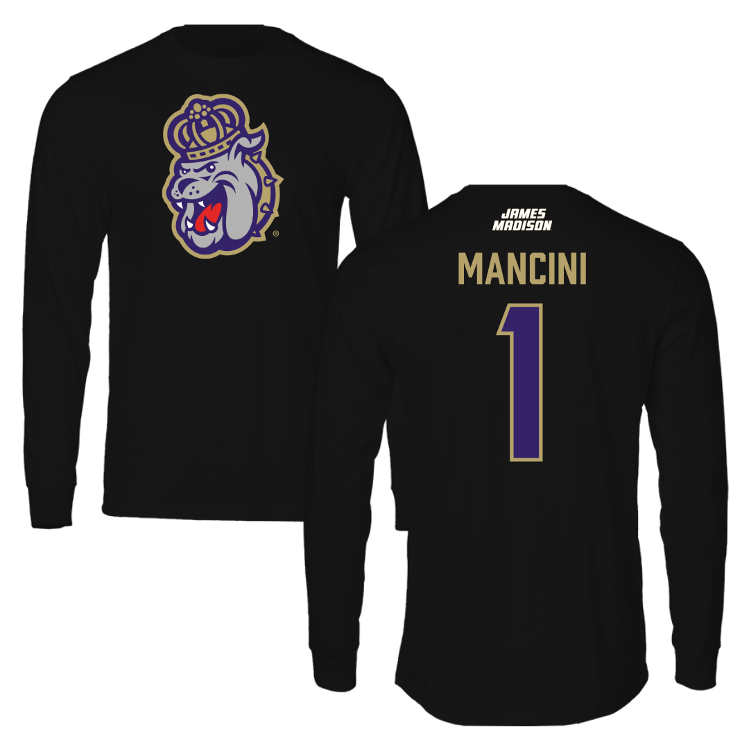 James Madison University Baseball Black Long Sleeve - #1 Mike Mancini