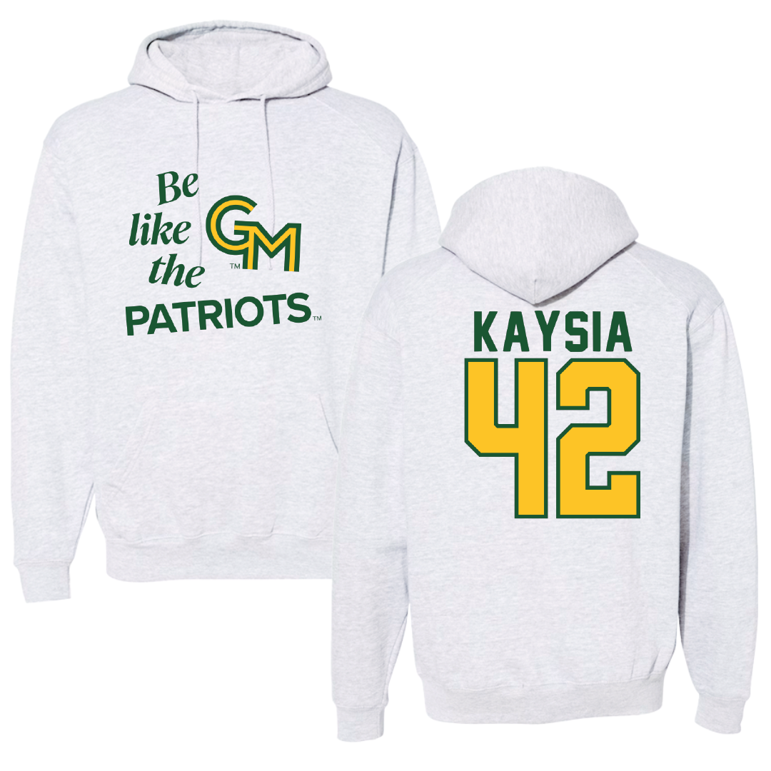 George Mason University Basketball Light Gray Be Like Us Hoodie - #42 Nalani Kaysia
