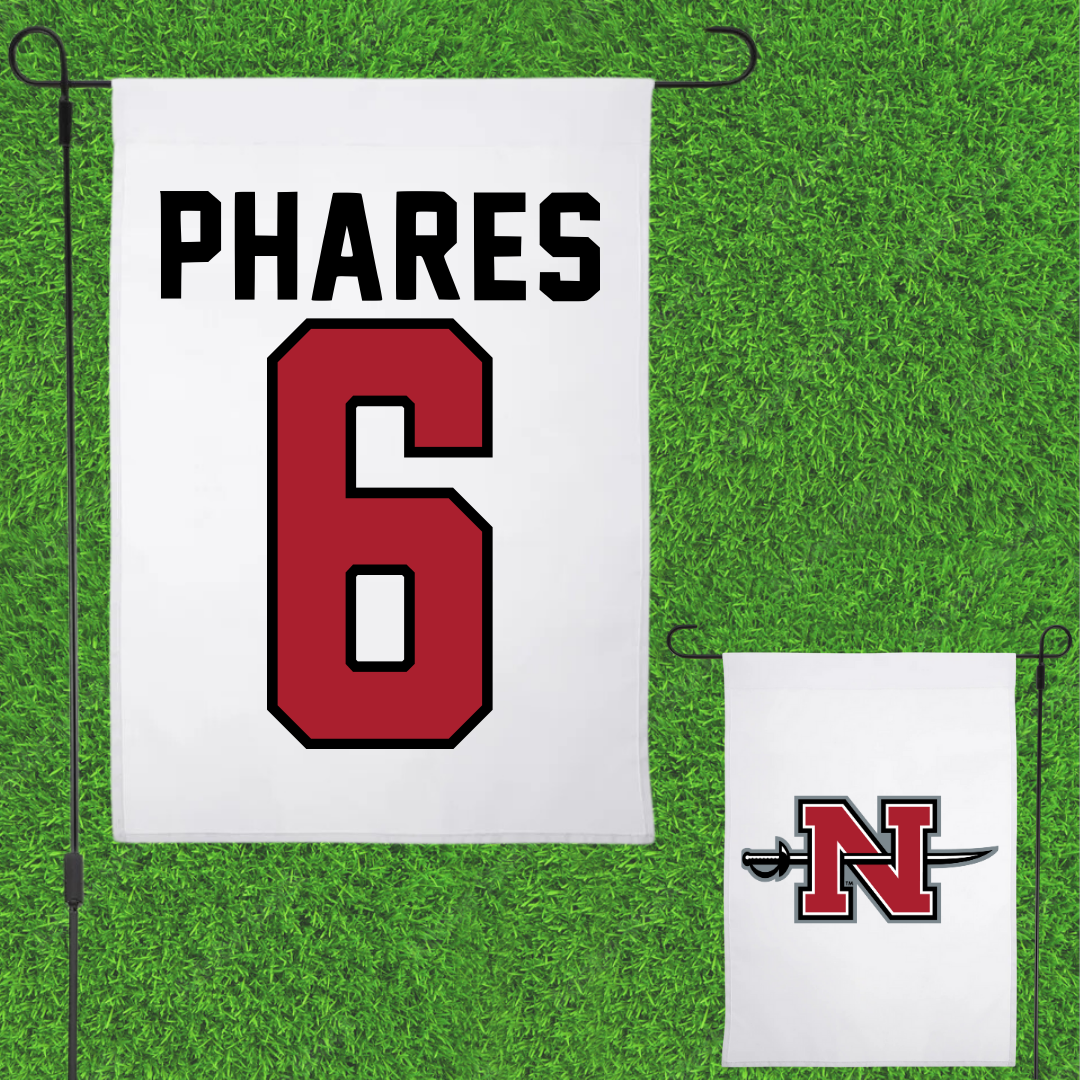 Nicholls State University Volleyball White Garden Flag - #6 Addison Phares