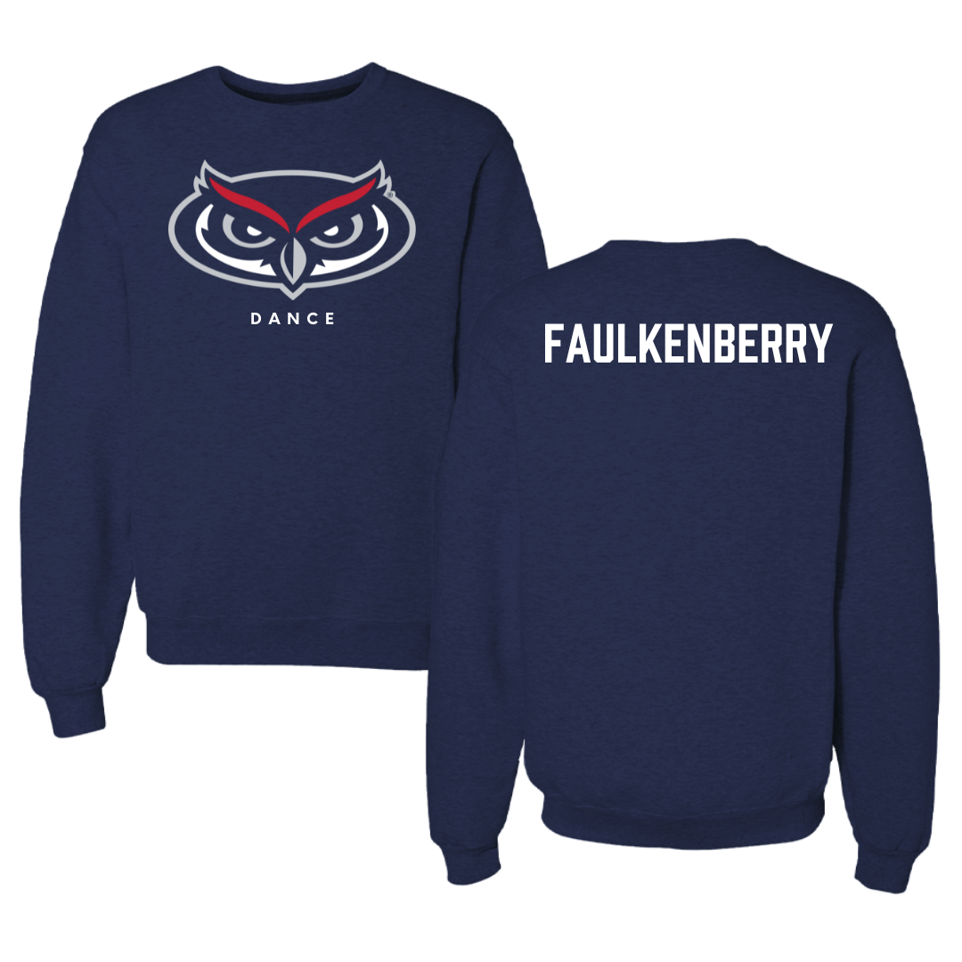 Florida Atlantic University Dance Navy Mascot Crewneck - Sara Faulkenberry