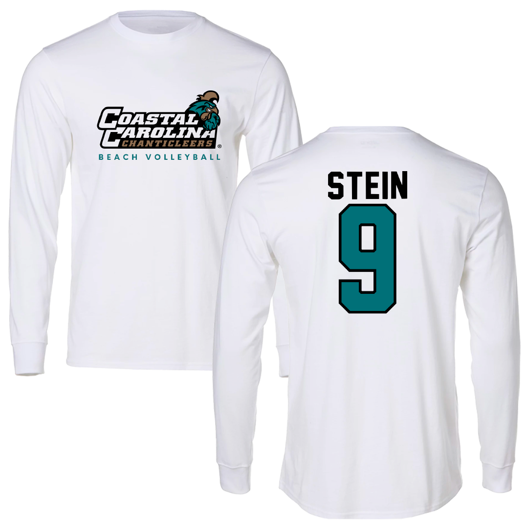 Coastal Carolina University Beach Volleyball White Long Sleeve - #9 Jillian Stein