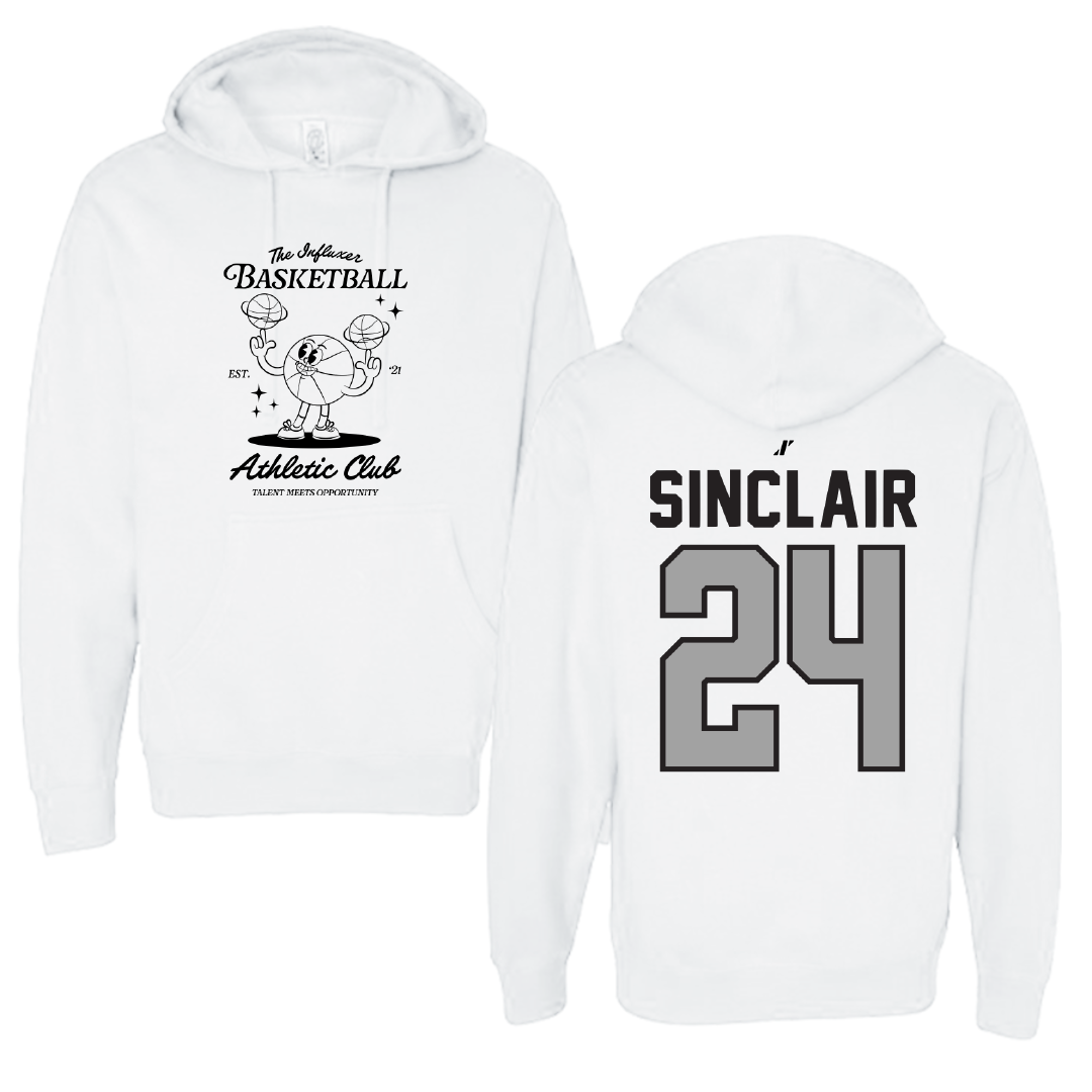 Basketball White Influxer Athletic Club Hoodie - #24 Cole Sinclair