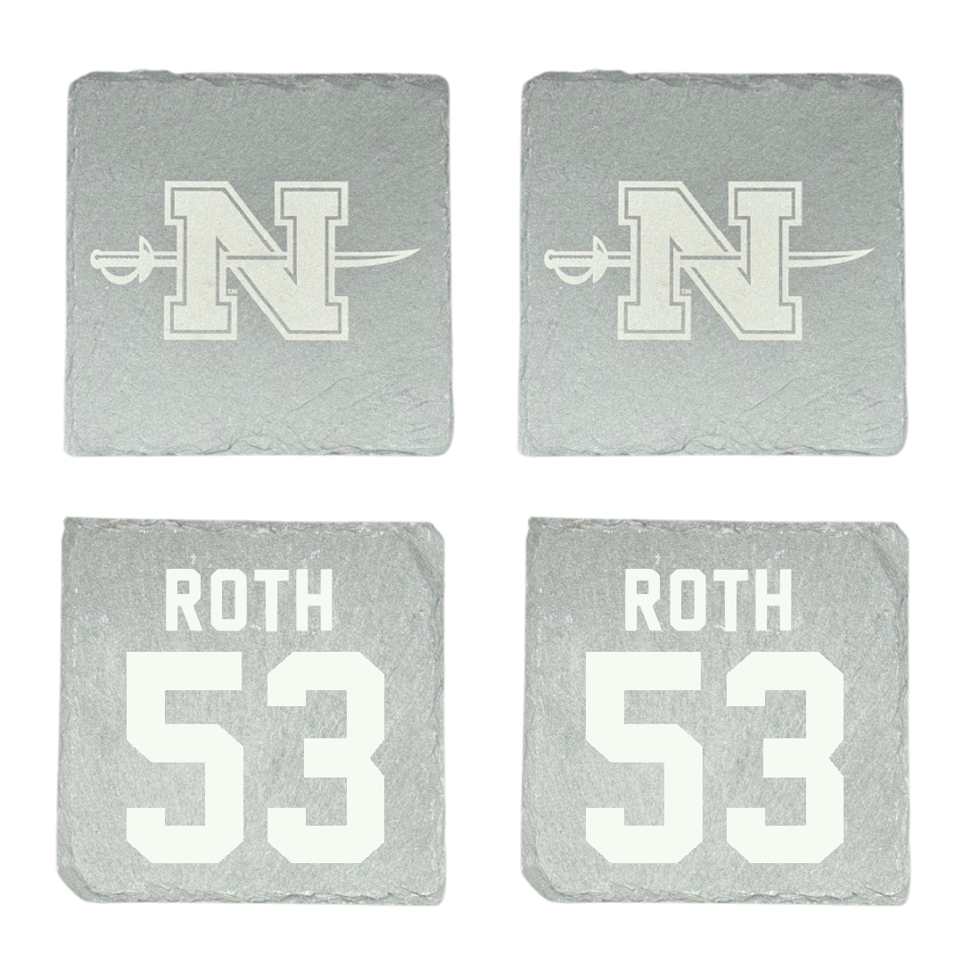 Nicholls State University Football Stone Coaster (4 Pack)  - #53 Craig Roth