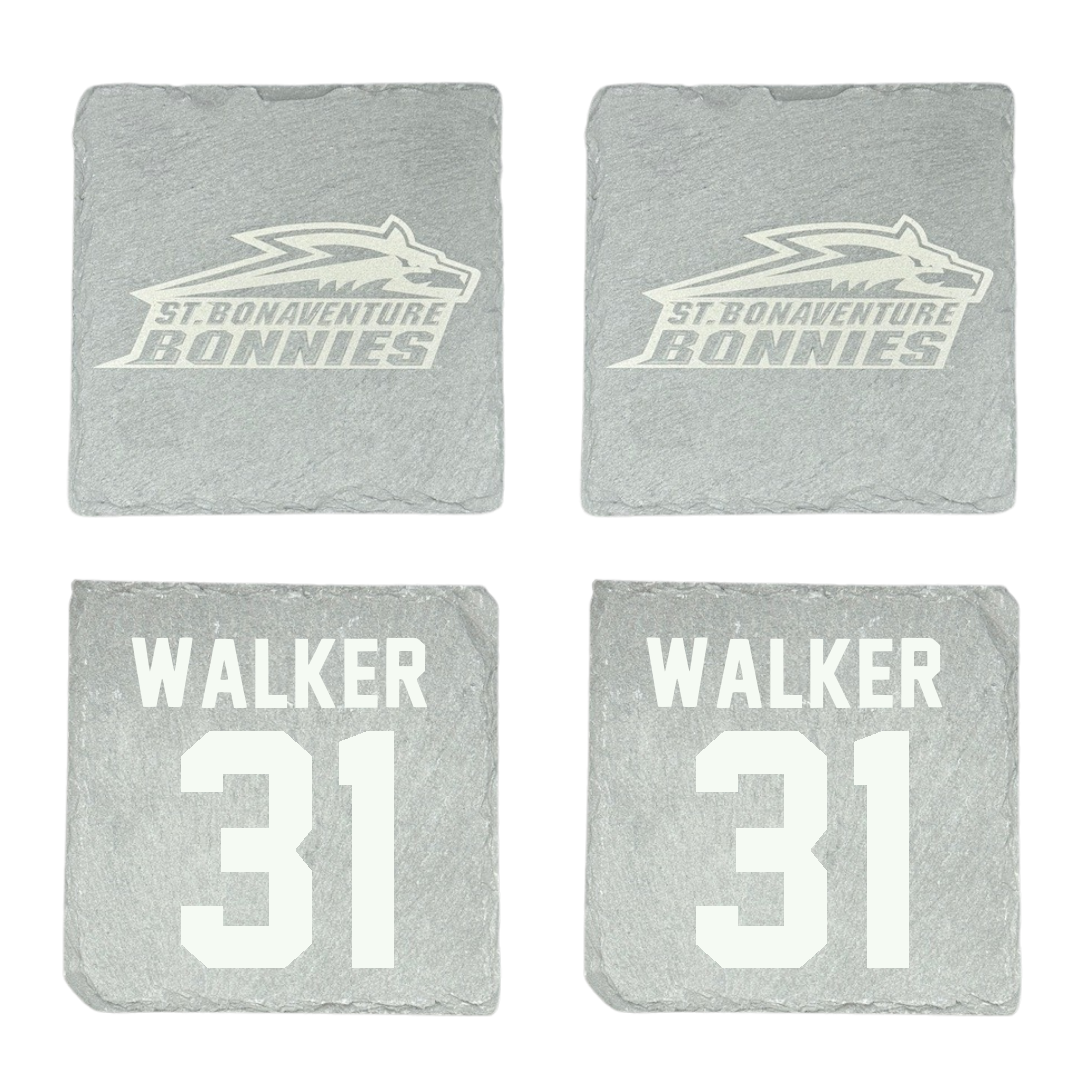 St. Bonaventure University Baseball Stone Coaster (4 Pack)  - #31 Kade Walker