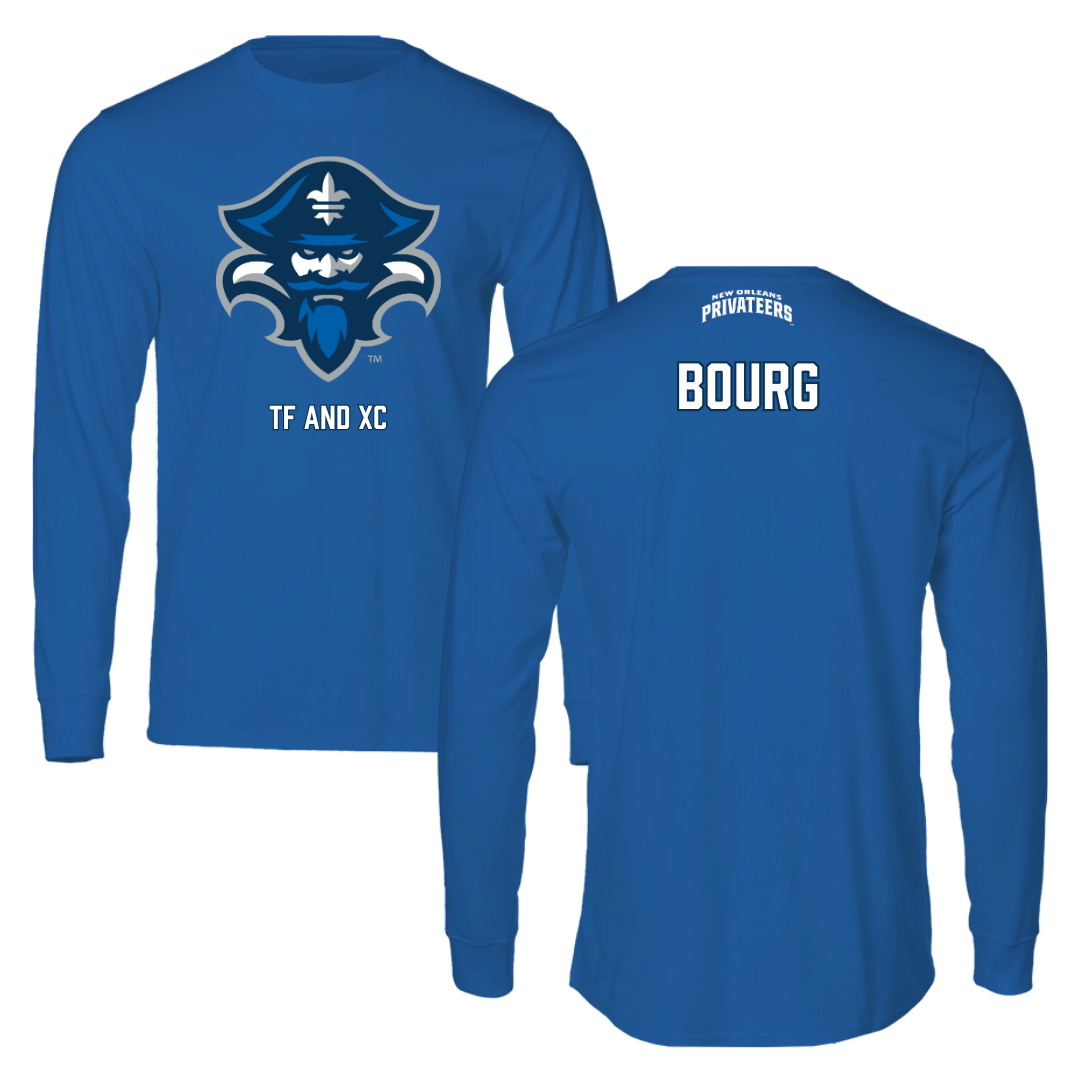 University of New Orleans TF and XC Blue Performance Long Sleeve - Emma Bourg
