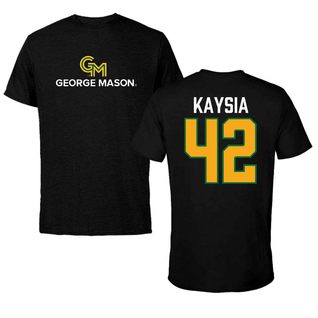 George Mason University Basketball Black Performance Tee - #42 Nalani Kaysia