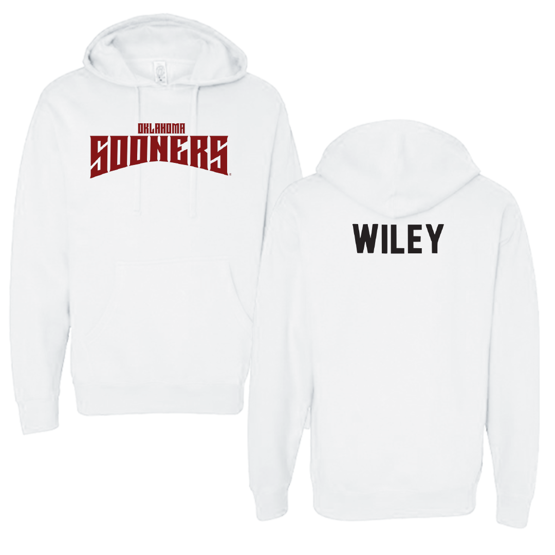 University of Oklahoma Wrestling White Classic Hoodie - John Wiley