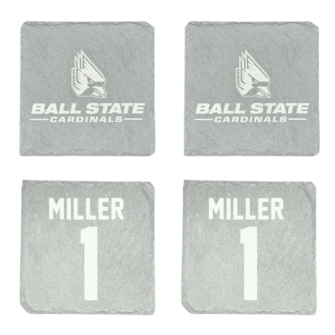 Ball State University Baseball Stone Coaster (4 Pack)  - #1 Grant Miller