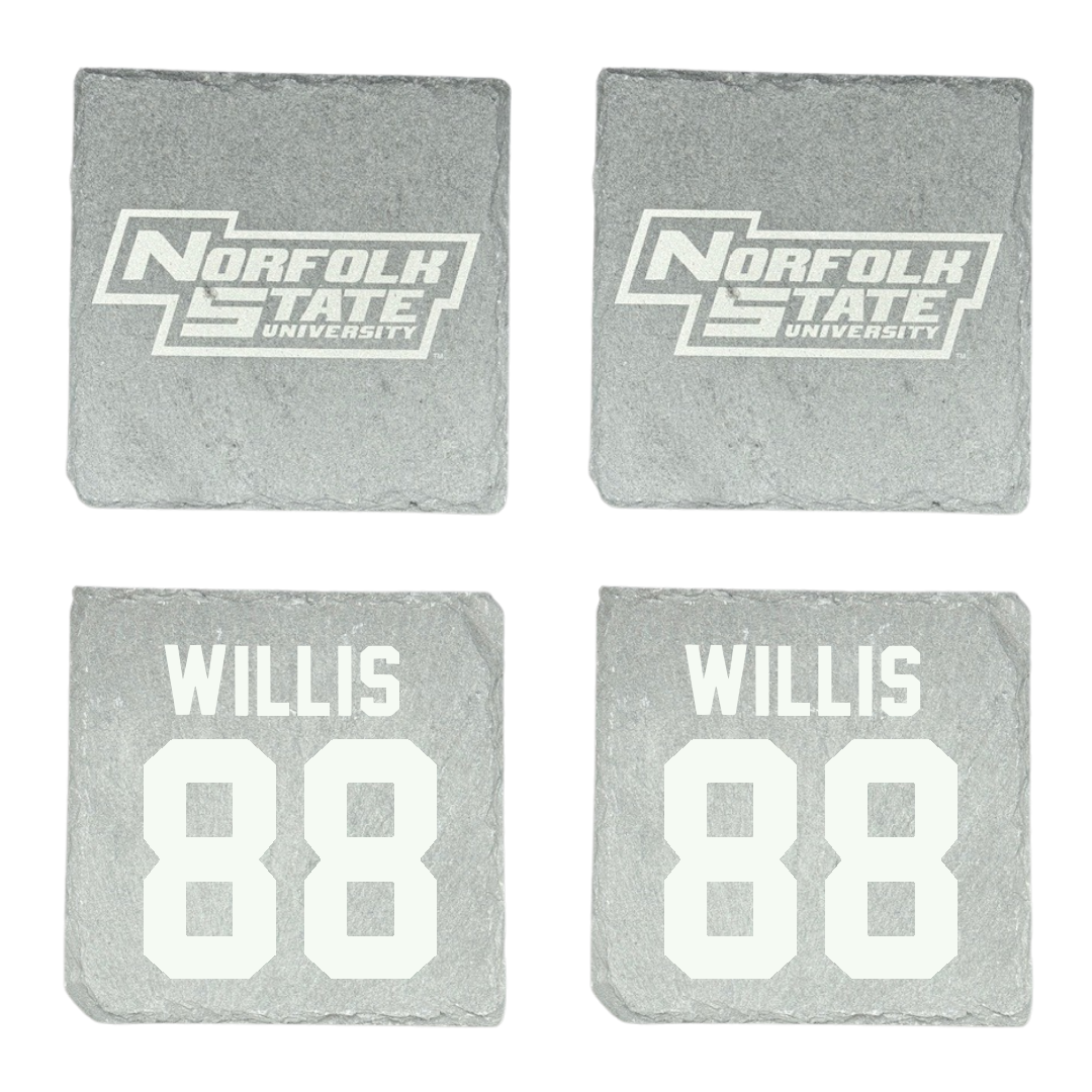 Norfolk State University Football Stone Coaster (4 Pack)  - #88 Toby Willis