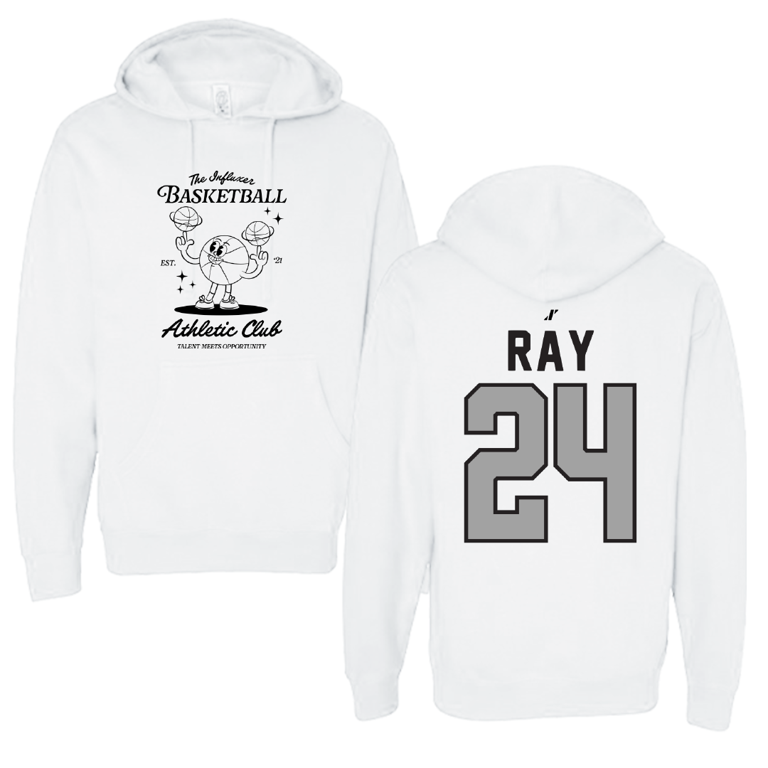 Basketball White Influxer Athletic Club Hoodie - #24 Abby Ray