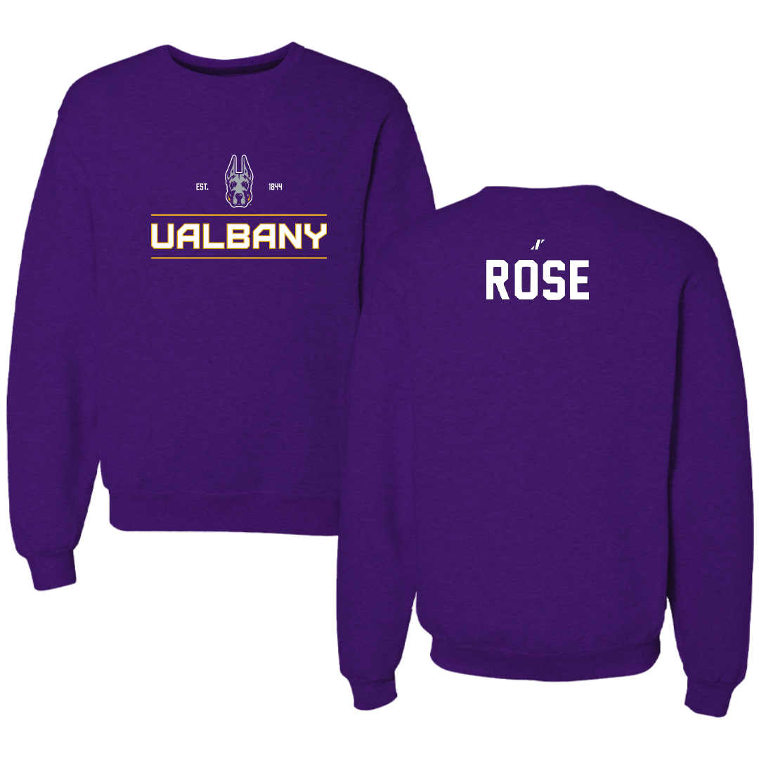 University at Albany TF and XC Purple General Crewneck - Scarlett Rose