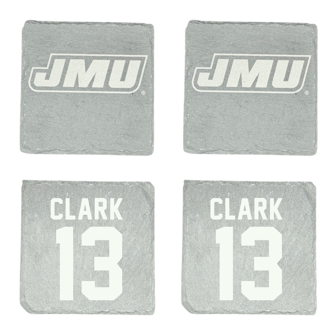James Madison University Lacrosse Stone Coaster (4 Pack)  - #13 Maggie Clark