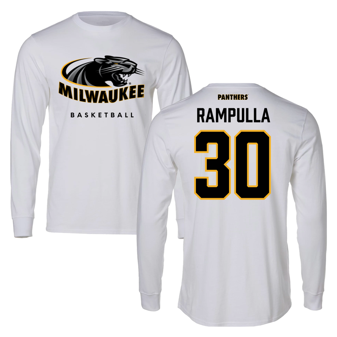 University of Wisconsin-Milwaukee Basketball White Long Sleeve - #30 Sophia Rampulla
