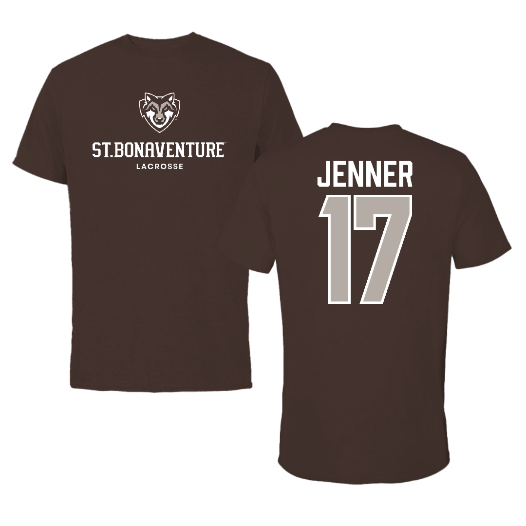 St. Bonaventure University Lacrosse Brown Bonnies Tee - #17 Sylvi Jenner