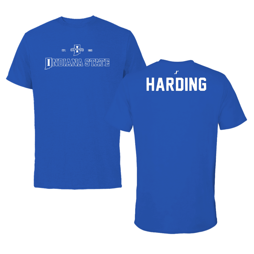 Indiana State University Basketball Blue General Tee - Markus Harding
