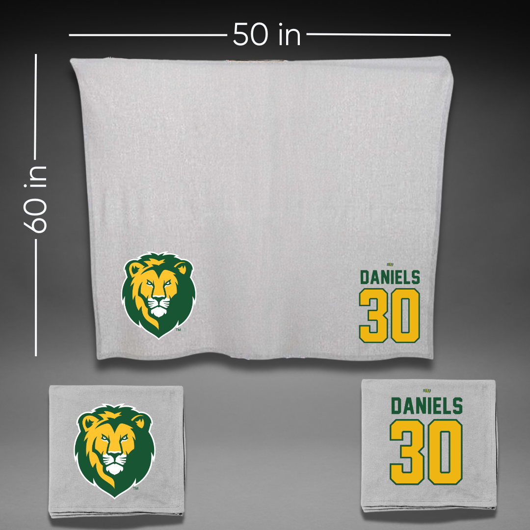 Southeastern Louisiana University Basketball Gray Blanket - #30 Cheyanne Daniels