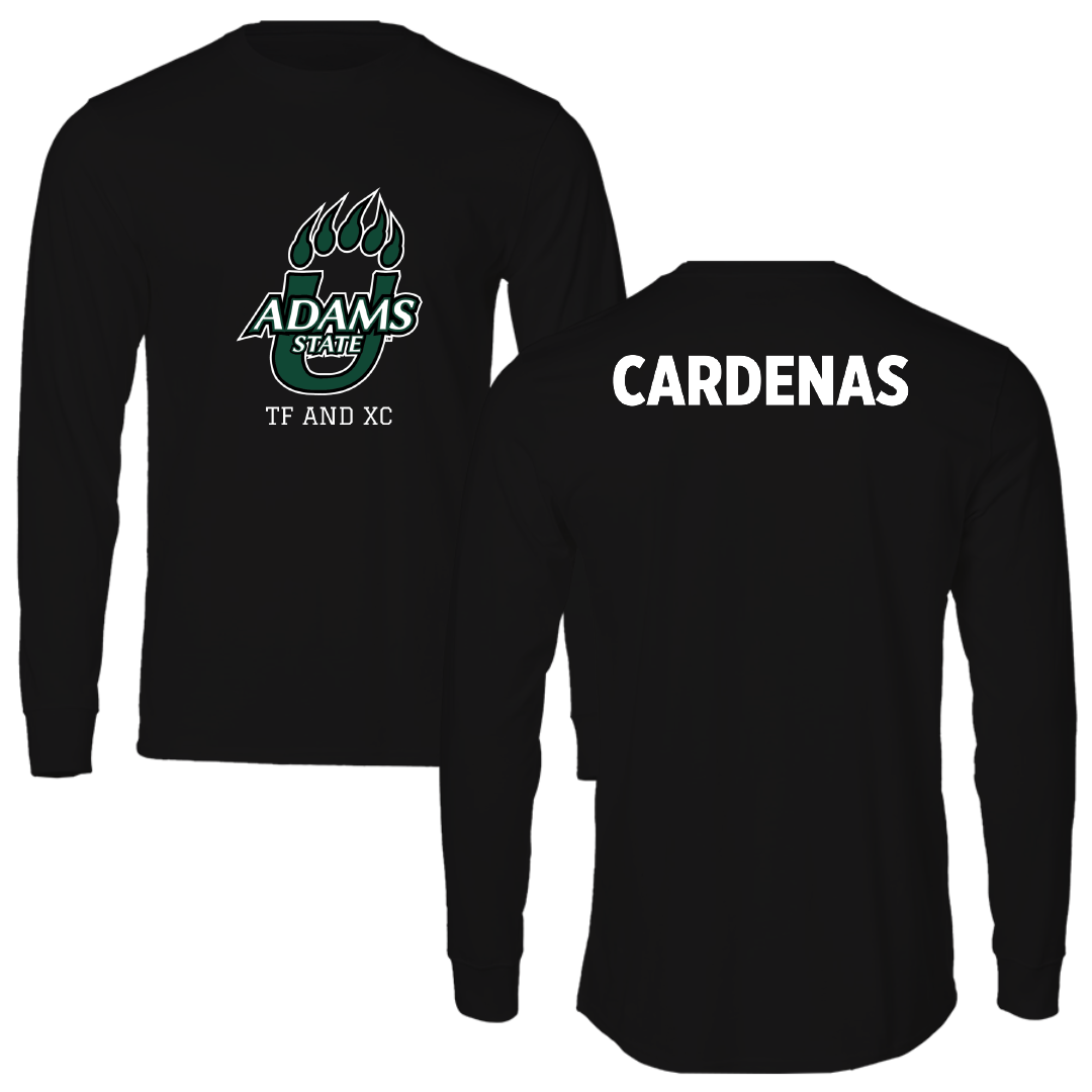 Adams State University TF and XC Black State Performance Long Sleeve - David Cardenas