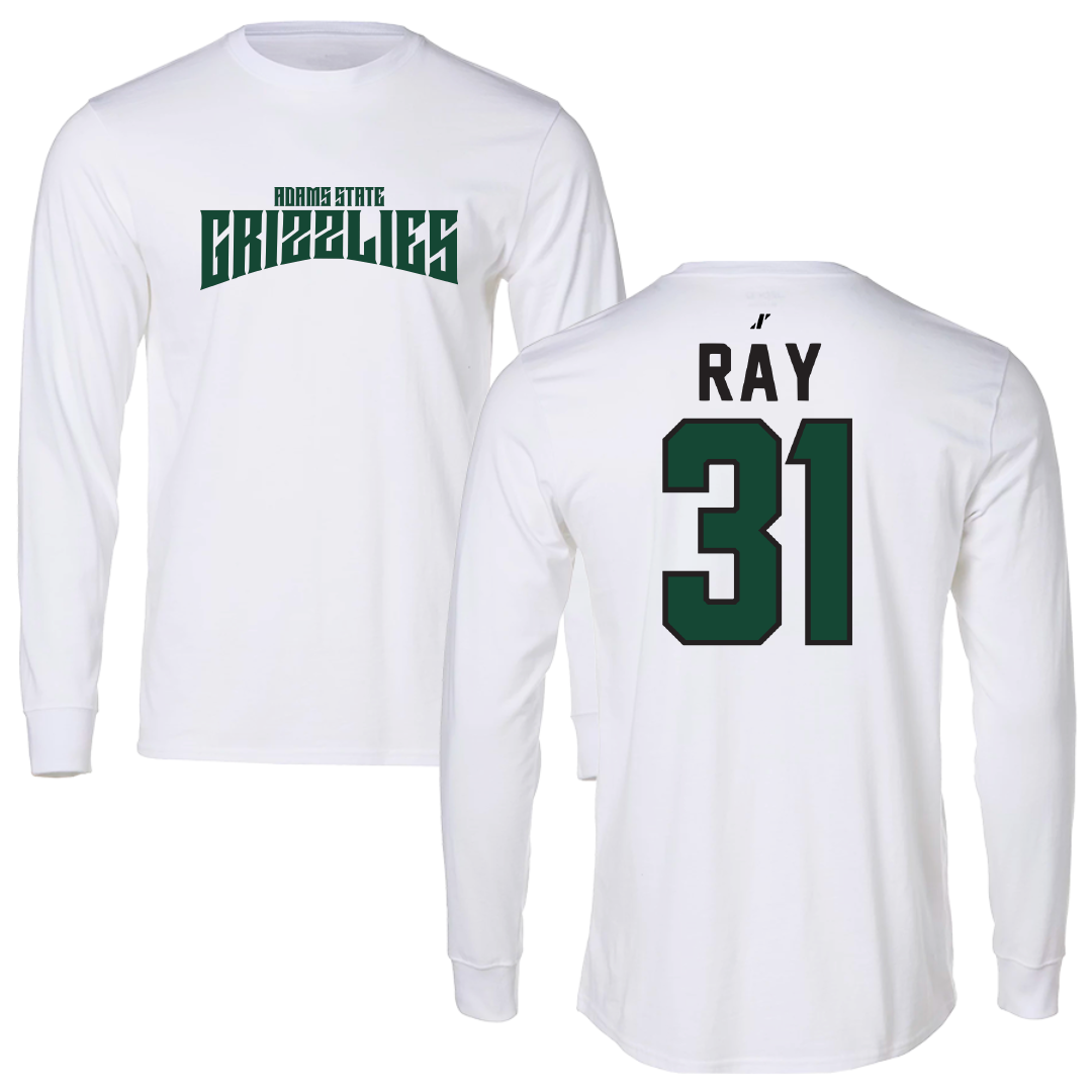 Adams State University Football White Classic Long Sleeve - #31 Zach Ray