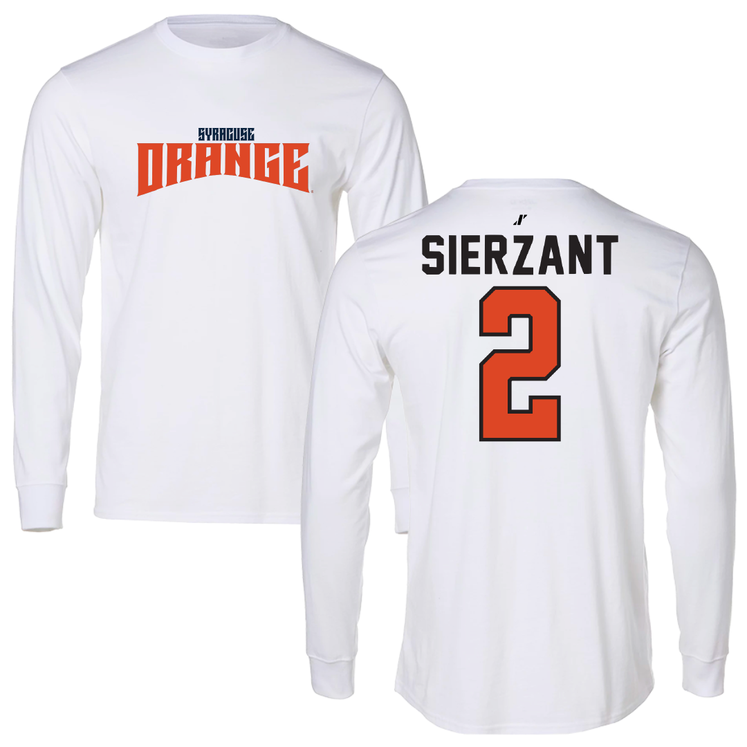 Syracuse University Volleyball White Classic Long Sleeve - #2 Veronica Sierzant
