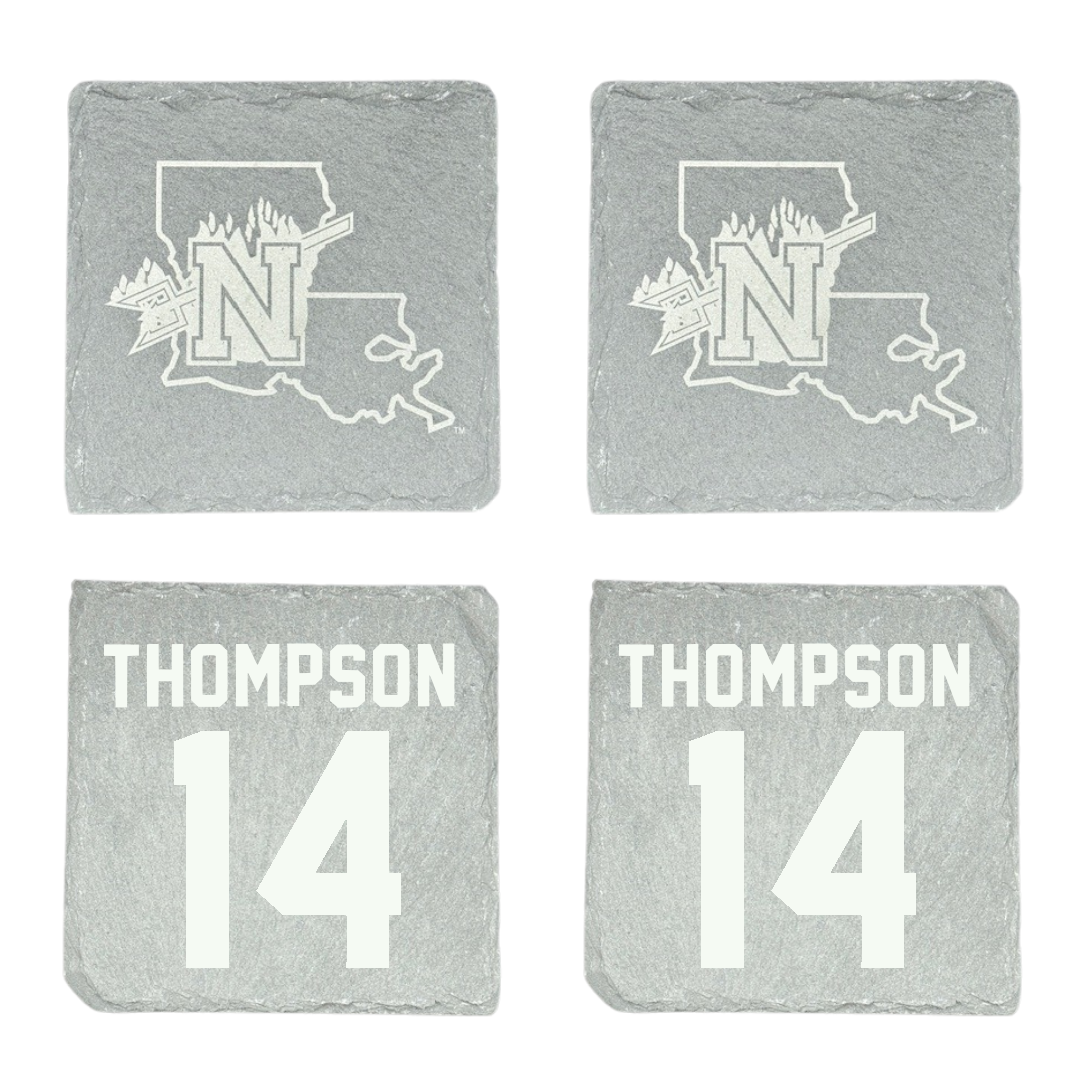 Northwestern State University Volleyball Stone Coaster (4 Pack)  - #14 Reaghan Thompson