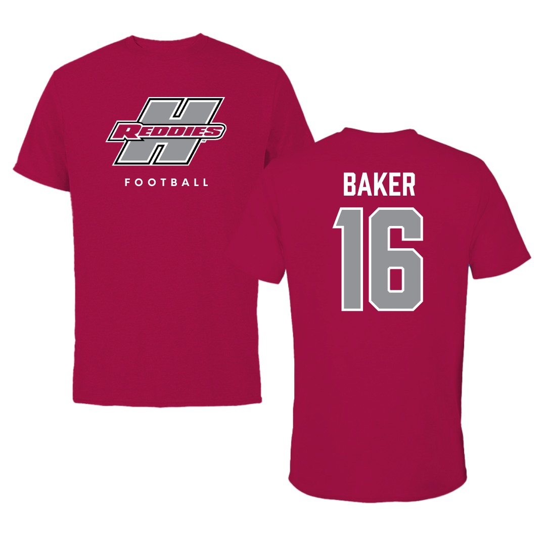 Henderson State University Football Cardinal Performance Tee - #16 Zach Baker