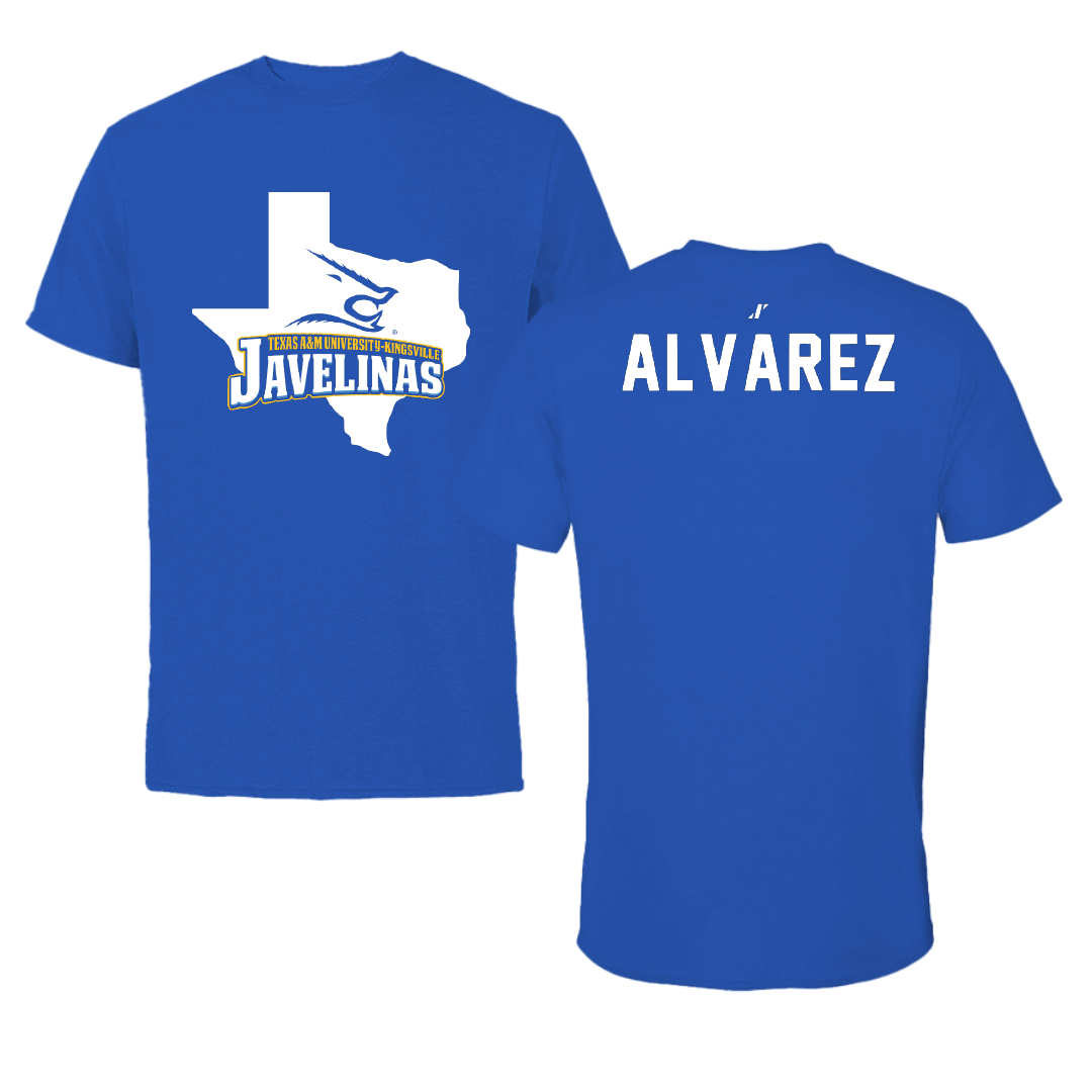Texas A&M University-Kingsville TF and XC Blue State Tee - Karina Alvarez