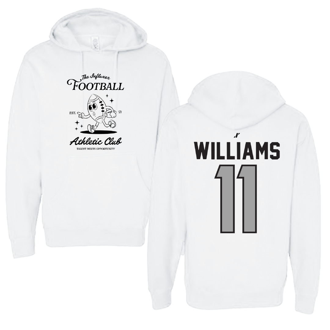 Football White Influxer Athletic Club Hoodie - #11 Brodie Williams