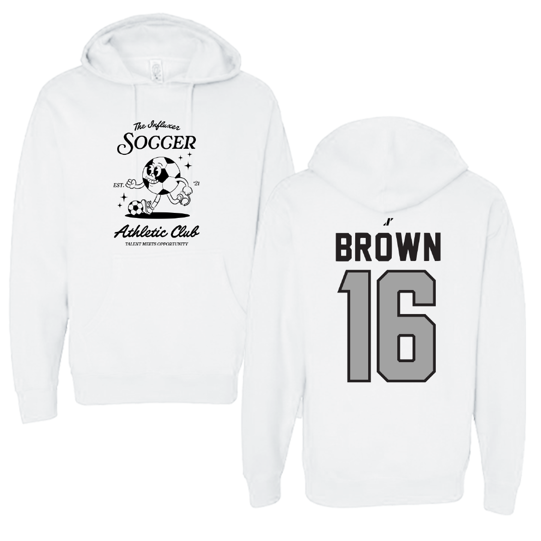 Soccer White Influxer Athletic Club Hoodie - #16 Courtney Brown