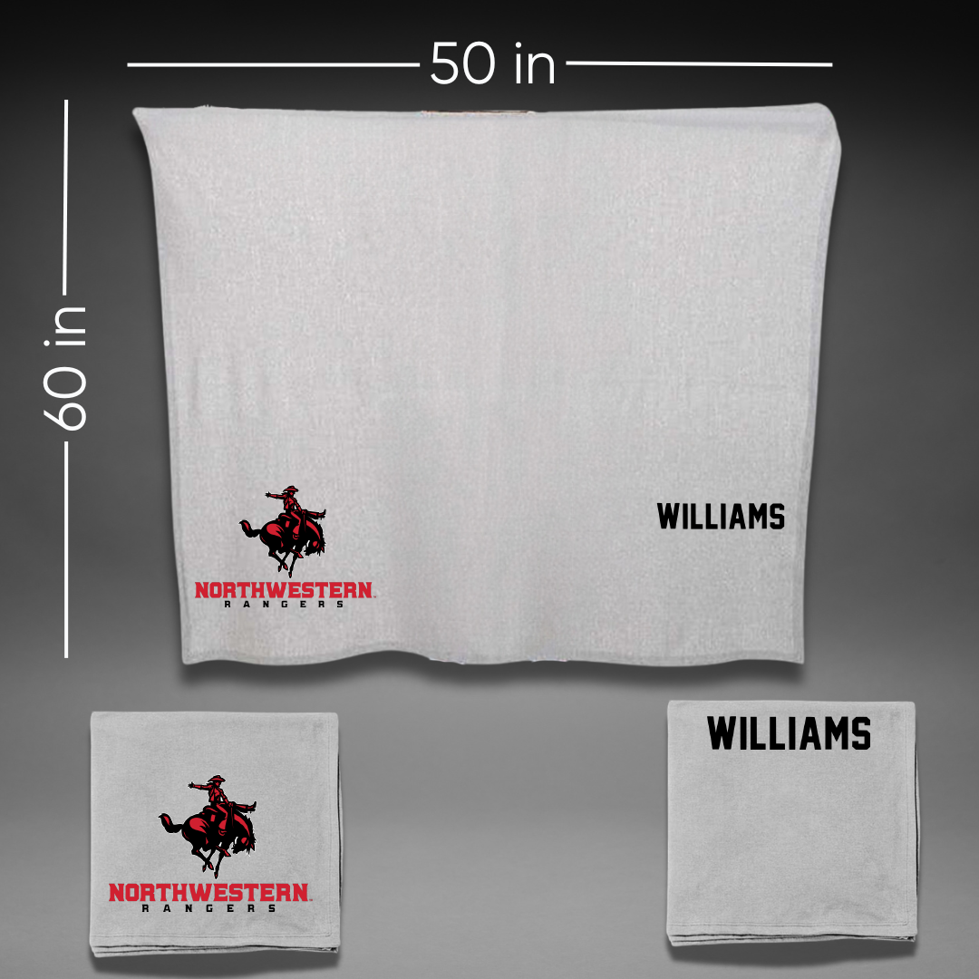 Northwestern Oklahoma State University TF and XC Gray Blanket - Caleb Williams