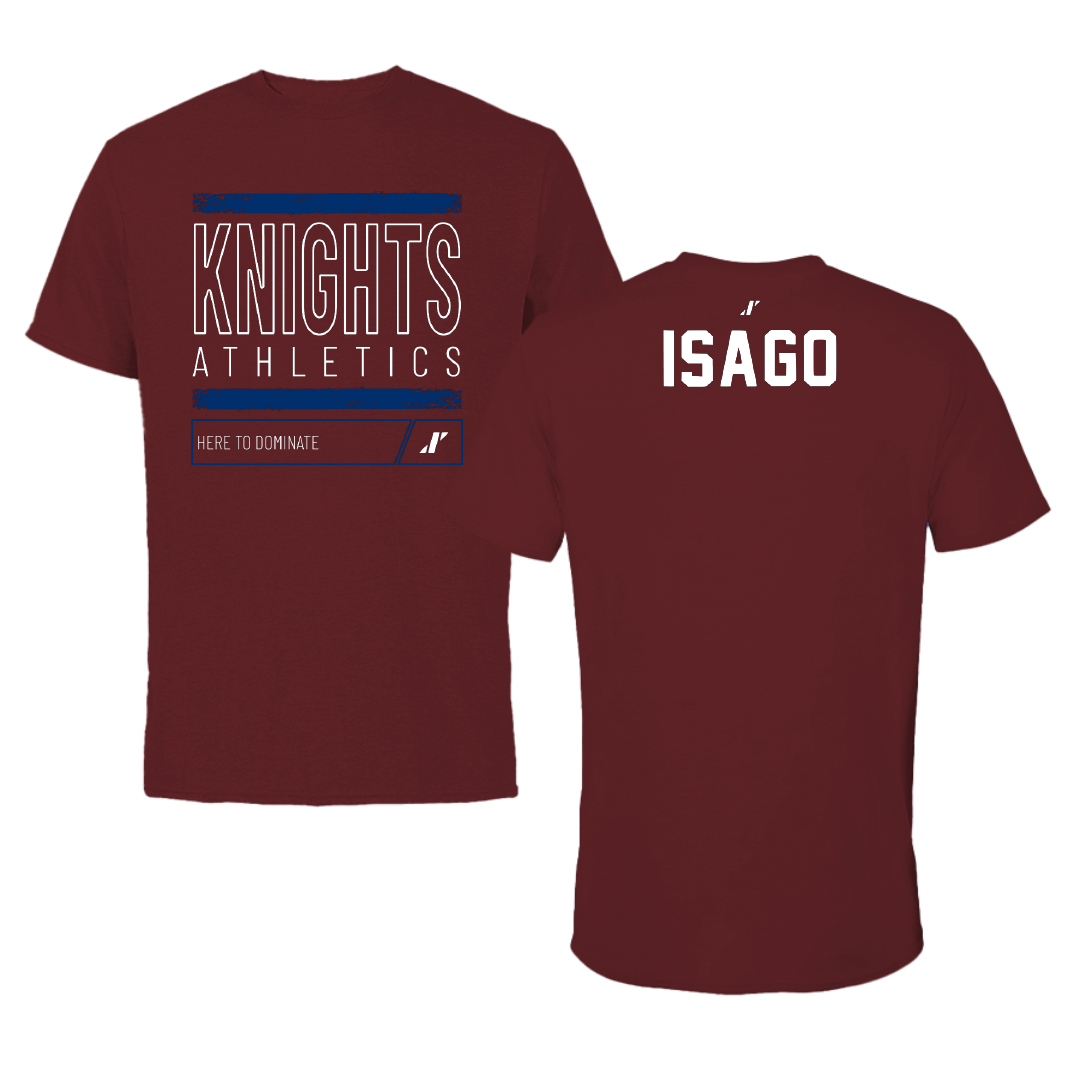 Fairleigh Dickinson University-Metropolitan Campus Tennis Maroon Dominate Tee - Namie Isago