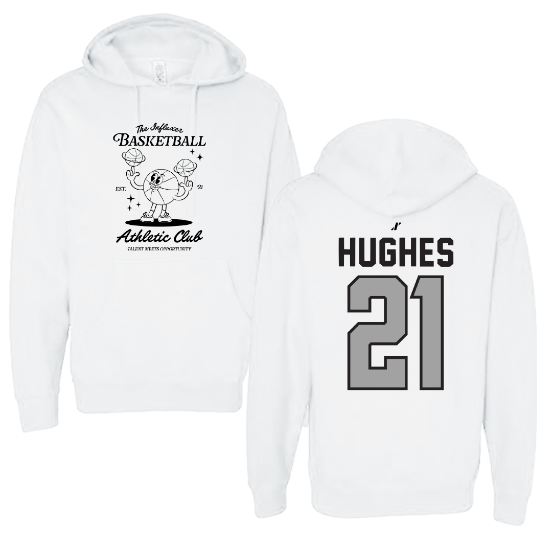 Basketball White Influxer Athletic Club Hoodie - #21 Seairra Hughes
