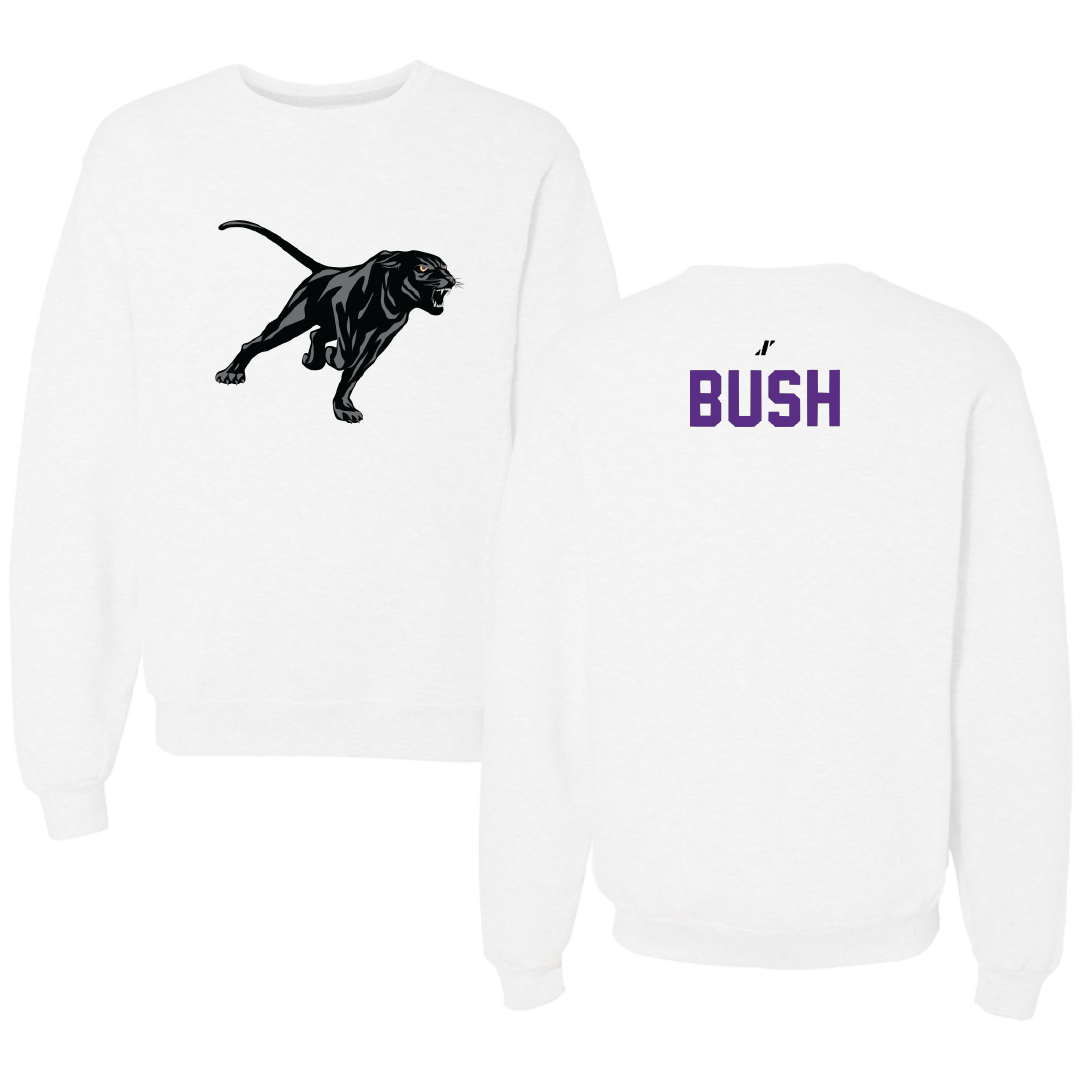 Prairie View A&M University Basketball White Crewneck - Braelon Bush