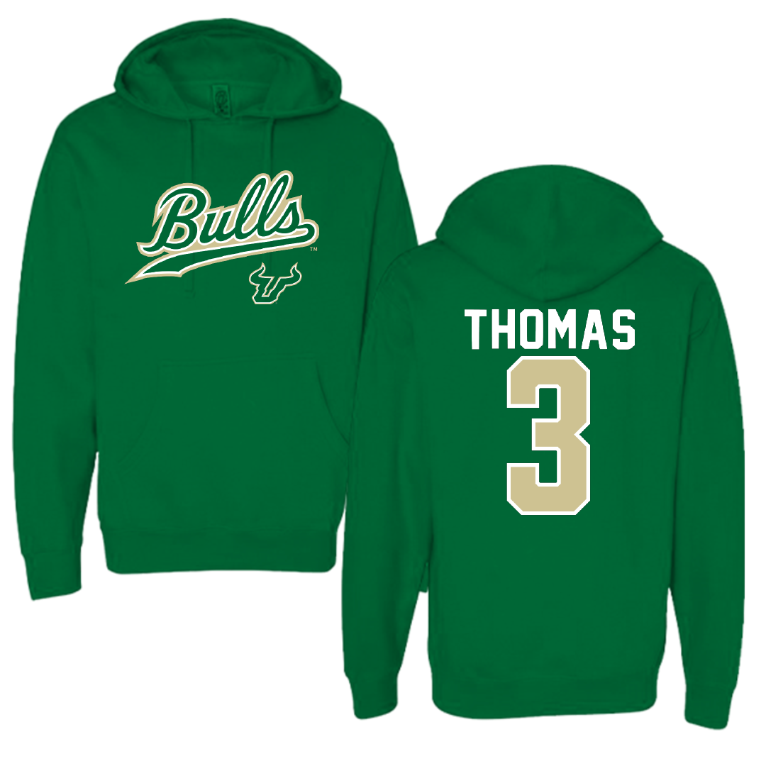 University of South Florida Volleyball Green General Hoodie - #3 Miya Thomas