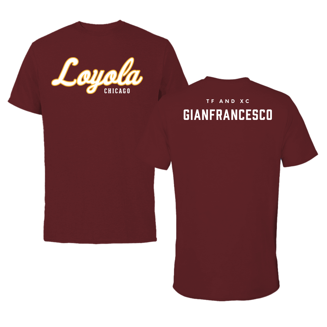 Loyola University-Chicago TF and XC Maroon Loyola Tee - Mia Gianfrancesco