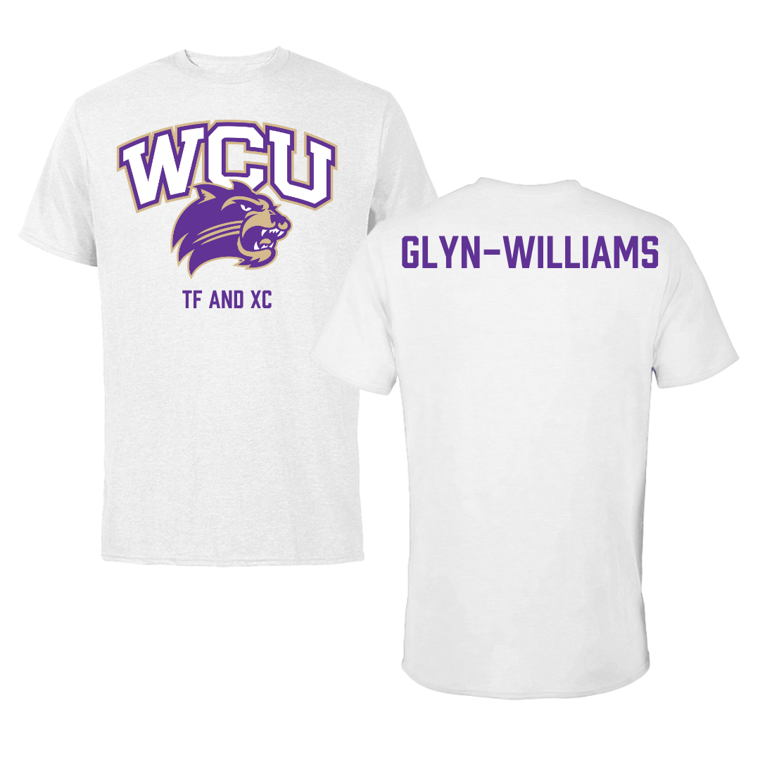 Western Carolina University TF and XC White Tee - Joshuah Glyn-Williams