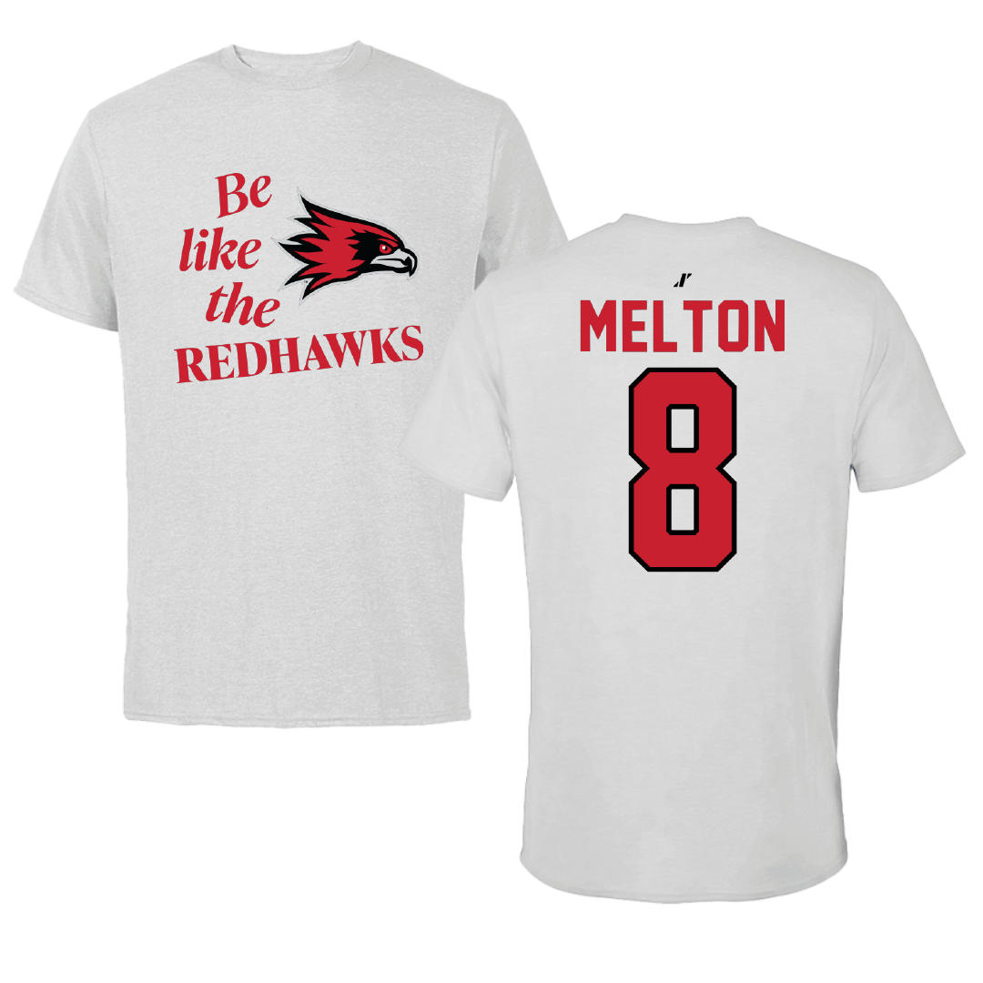 Southeast Missouri State University Softball Light Gray Be Like Us Tee - #8 Sydney Melton