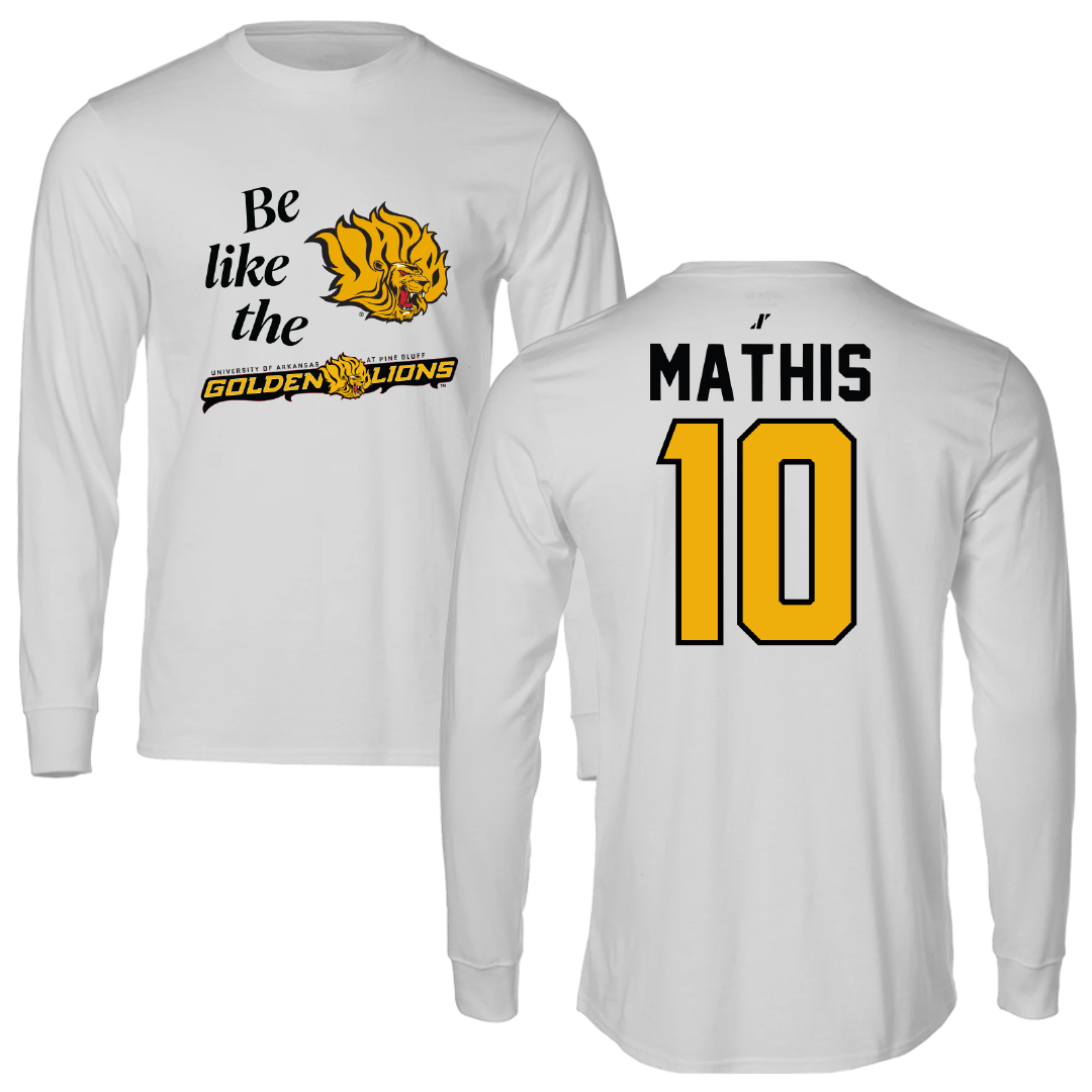 University of Arkansas-Pine Bluff Softball Light Gray Be Like Us Long Sleeve - #10 Janai Mathis
