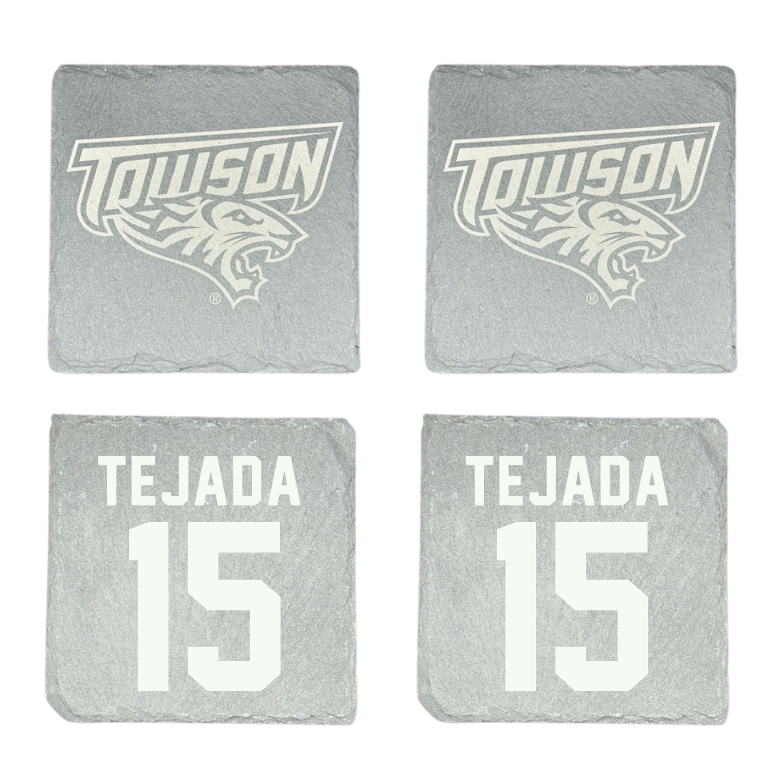Towson University Basketball Stone Coaster (4 Pack)  - #15 Tyler Tejada