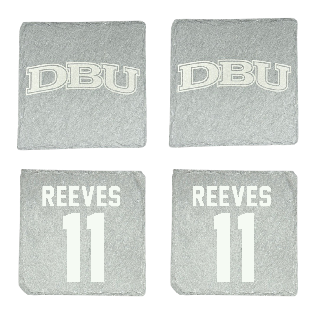 Dallas Baptist University Volleyball Stone Coaster (4 Pack)  - #11 Price Reeves