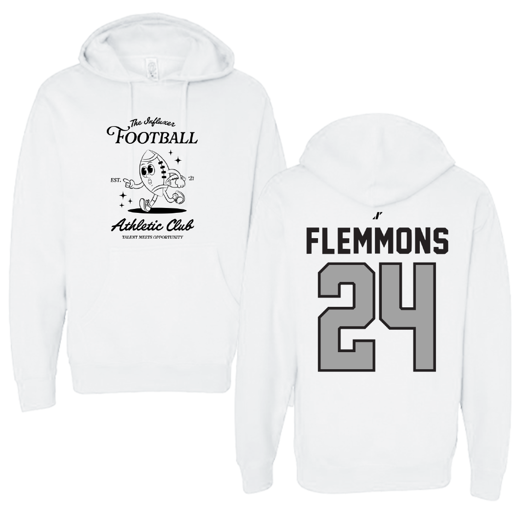Football White Influxer Athletic Club Hoodie - #24 Jeremiah Flemmons