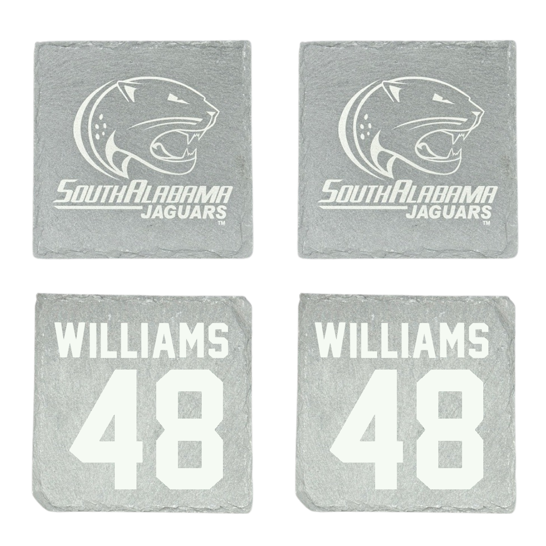 University of South Alabama Football Stone Coaster (4 Pack)  - #48 Jordan Williams