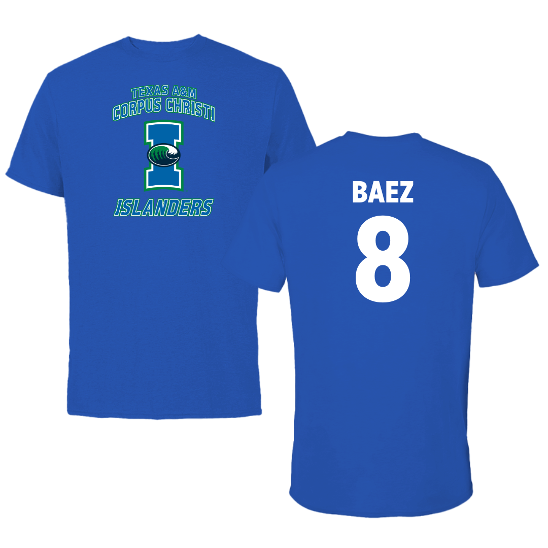 Texas A&M University-Corpus Christi Softball Blue Islanders Tee - #8 Paolina Baez