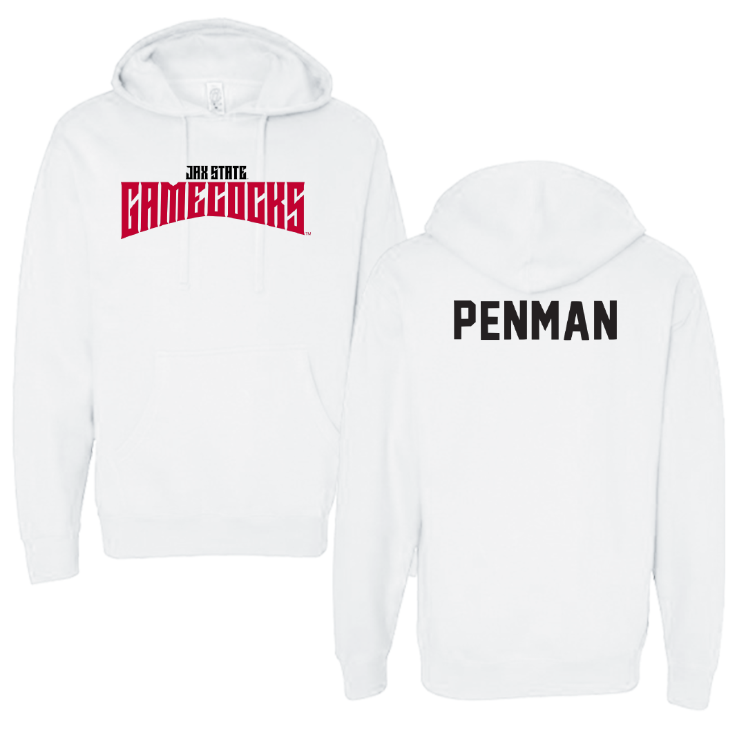Jacksonville State University Tennis White Classics Hoodie - Charlie Penman