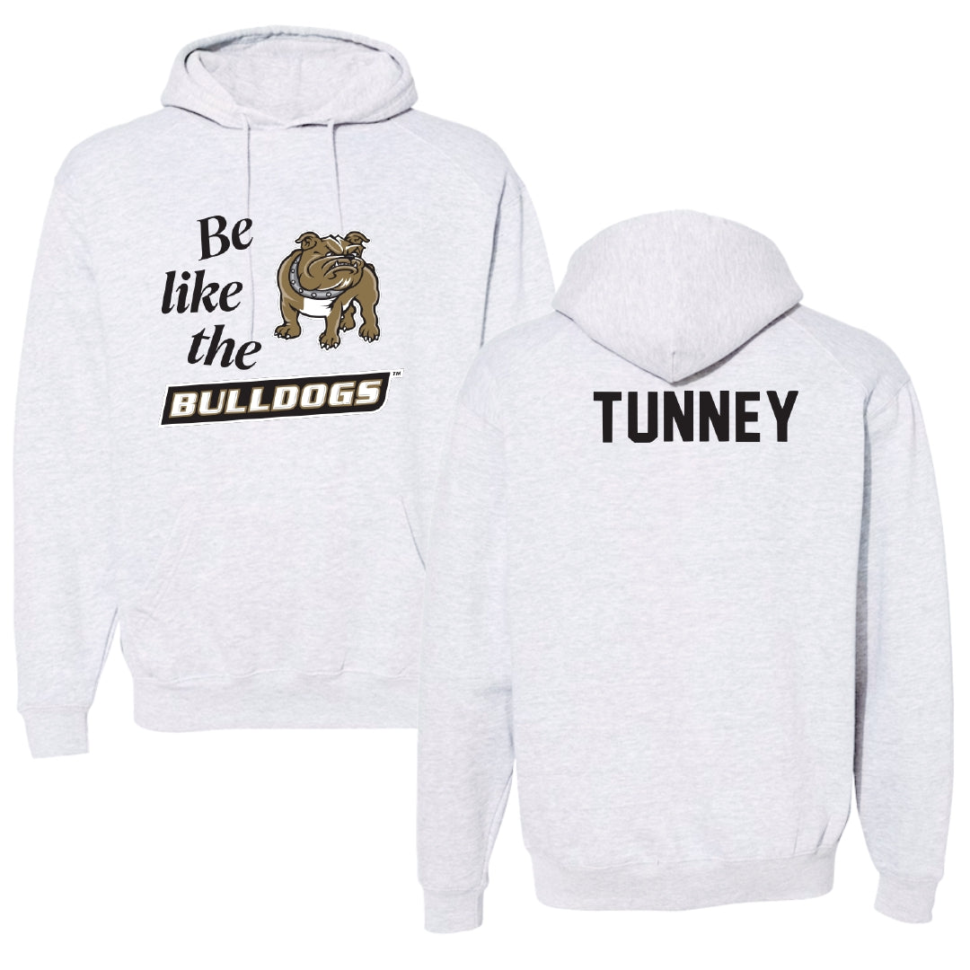 Bryant University TF and XC Light Gray Be Like Us Hoodie - Kat Tunney