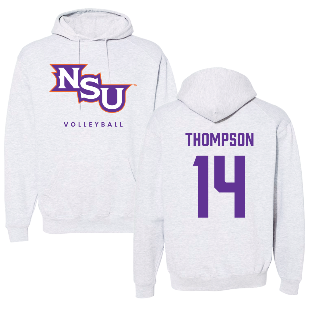 Northwestern State University Volleyball Gray Hoodie - #14 Reaghan Thompson