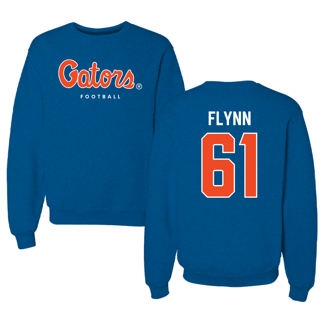 University of Florida Football Royal Blue Crewneck - #61 Nicolas Flynn