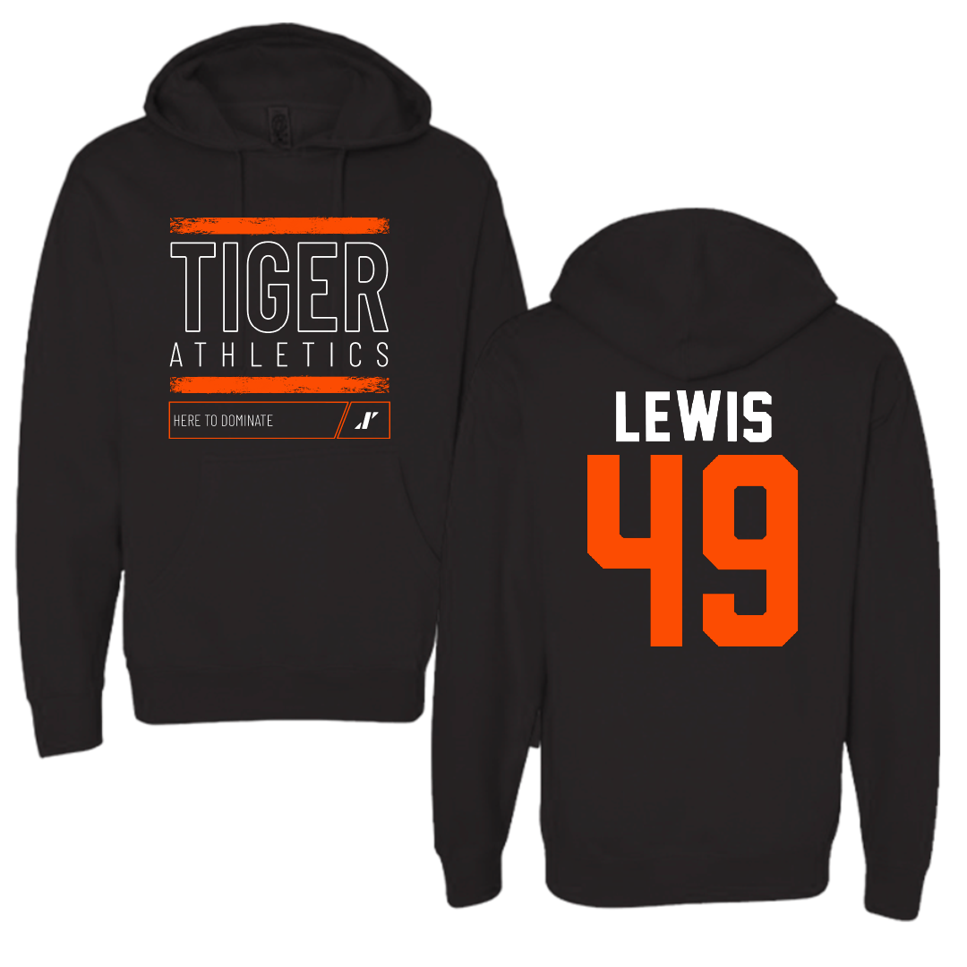 East Central University Football Black Dominate Hoodie - #49 Amajah Lewis